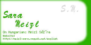 sara meizl business card